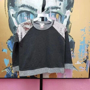 Design History Girls Sweatshirt with Sequin